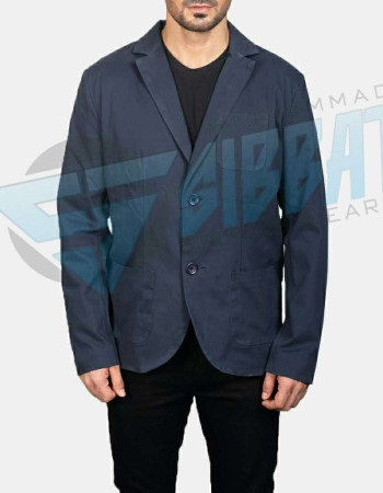 Men Leather Blazer