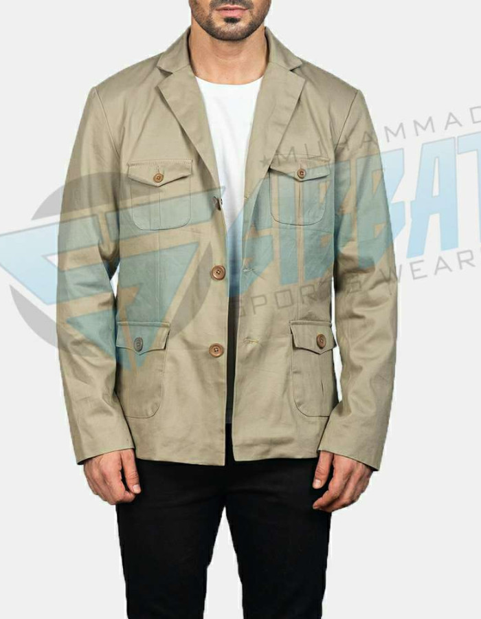 Men Leather Blazer