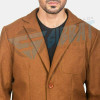 Men Leather Blazer