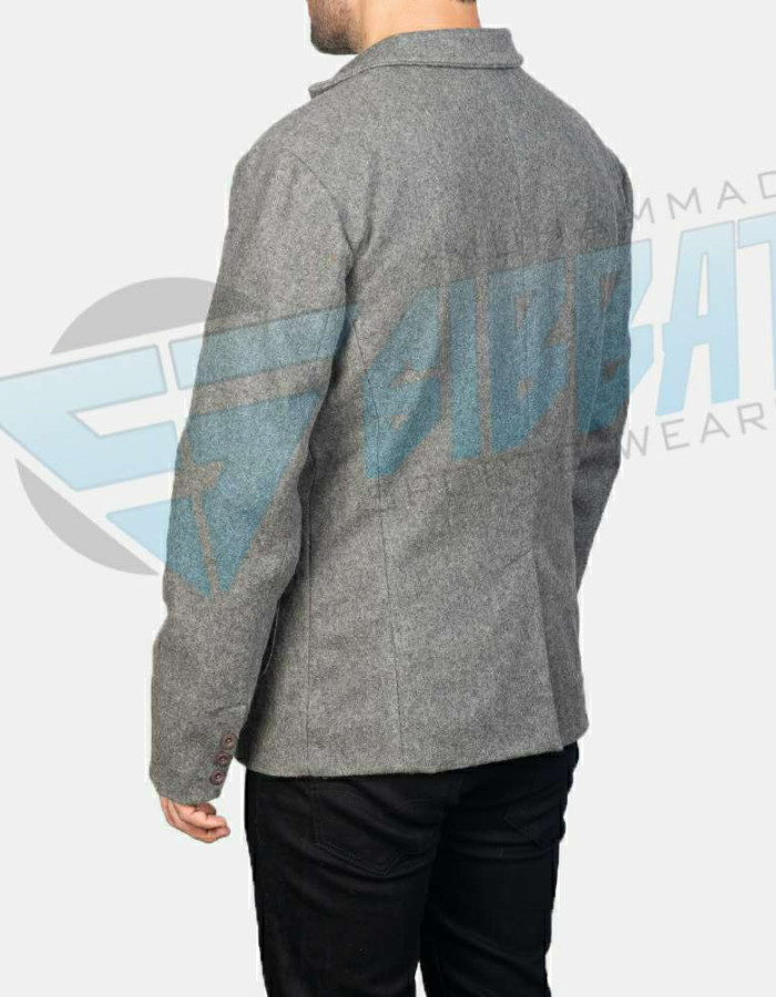 Men Leather Blazer