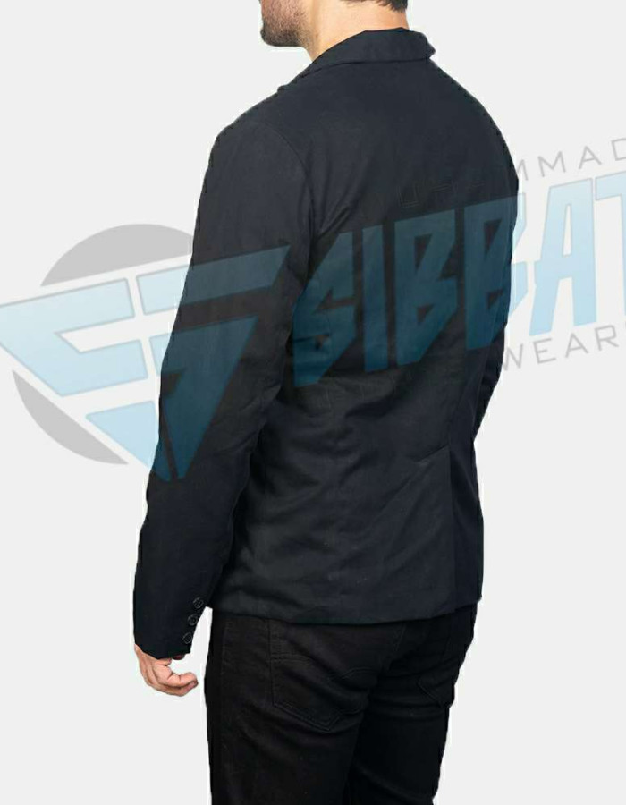 Men Leather Blazer